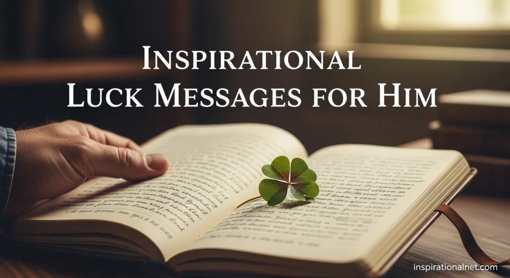 Inspirational Luck Messages for Him
