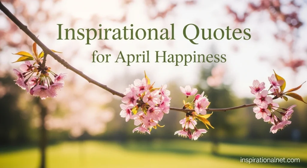 Inspirational Quotes for April Happiness