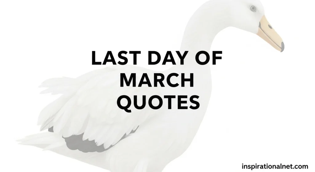 Last Day of March Quotes