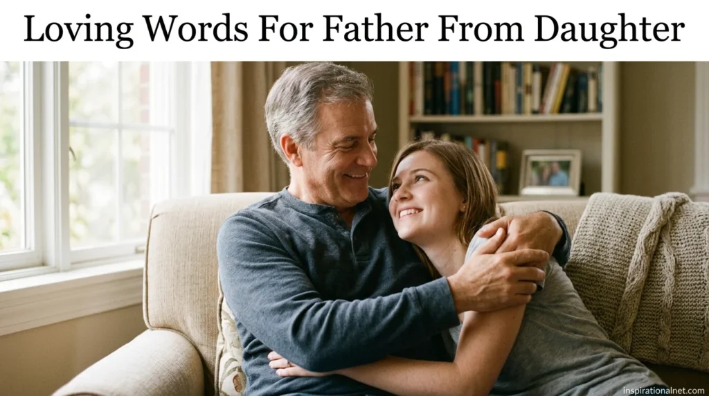 Loving Words For Father From Daughter