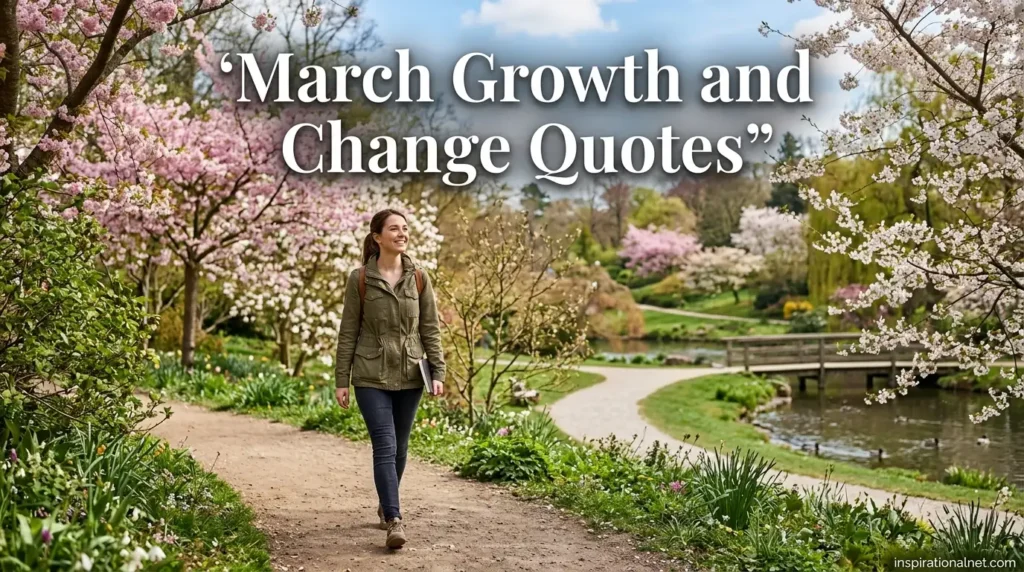 March Growth and Change Quotes