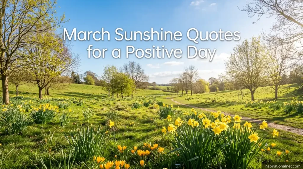 March Sunshine Quotes for a Positive Day