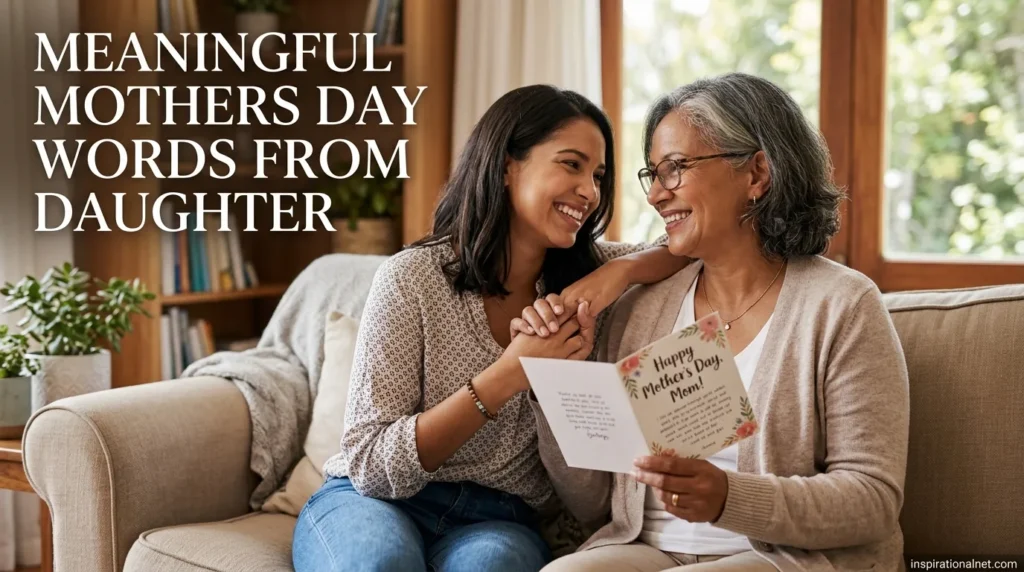 Meaningful Mothers Day Words From Daughter