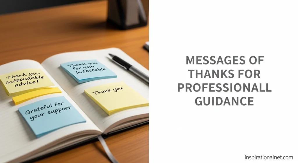 Messages of Thanks for Professional Guidance