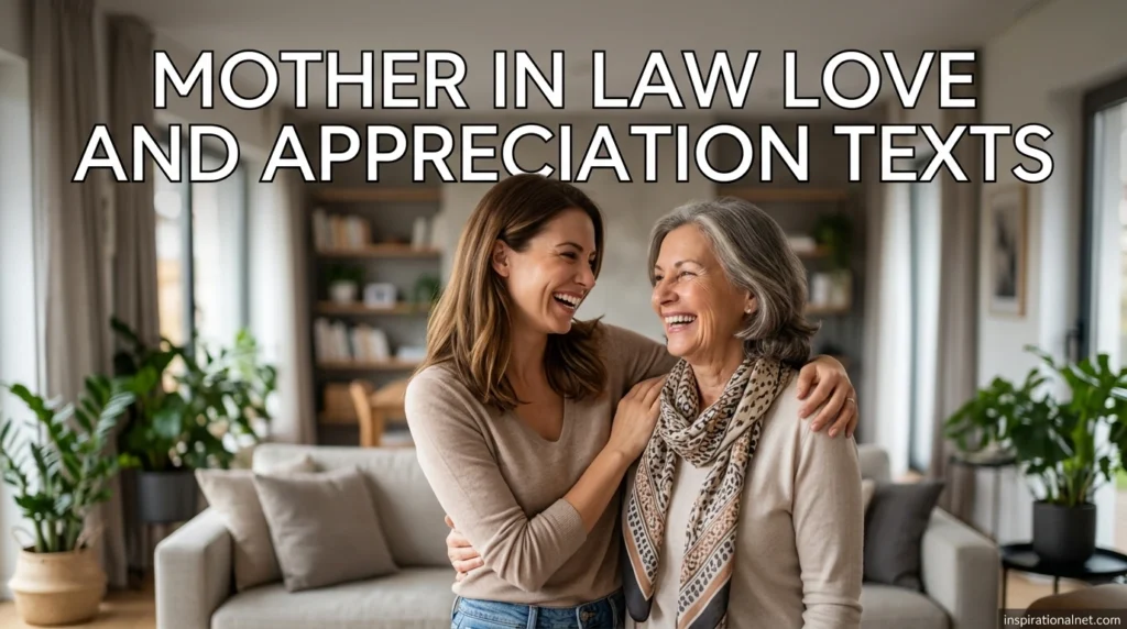 Mother in law love and appreciation texts