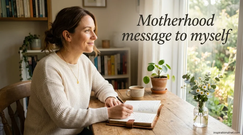 Motherhood message to myself