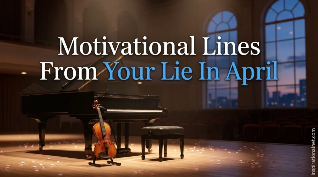 Motivational Lines From Your Lie In April