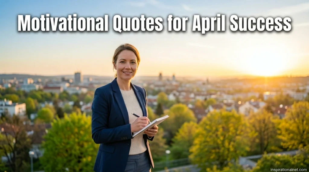 Motivational Quotes for April Success