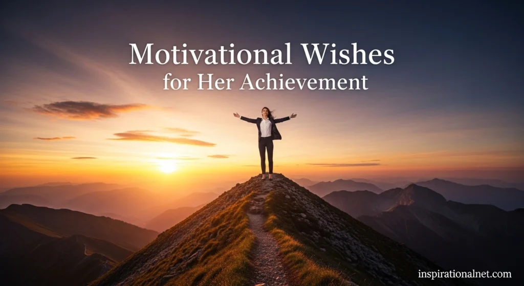 Motivational Wishes for Her Achievement