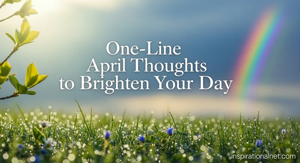 One-Line April Thoughts to Brighten Your Day