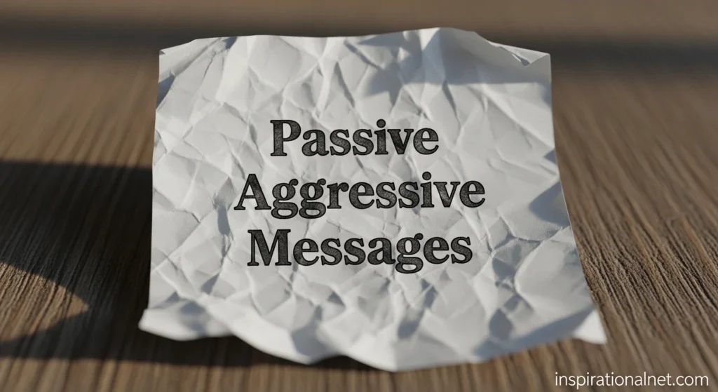 Passive Aggressive Messages