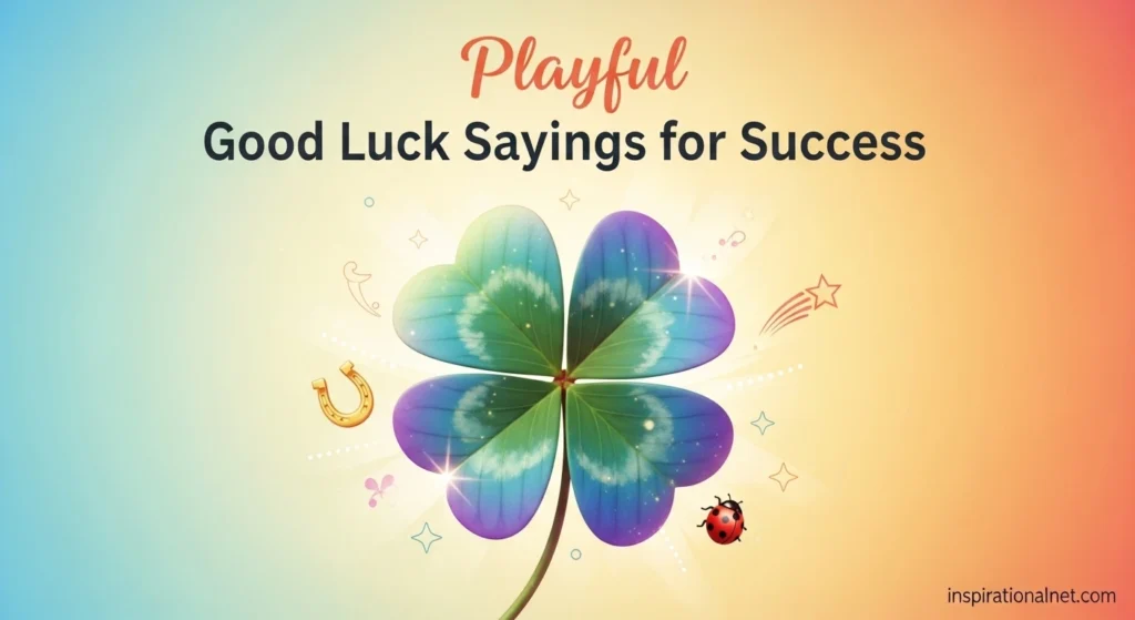 Playful Good Luck Sayings for Success