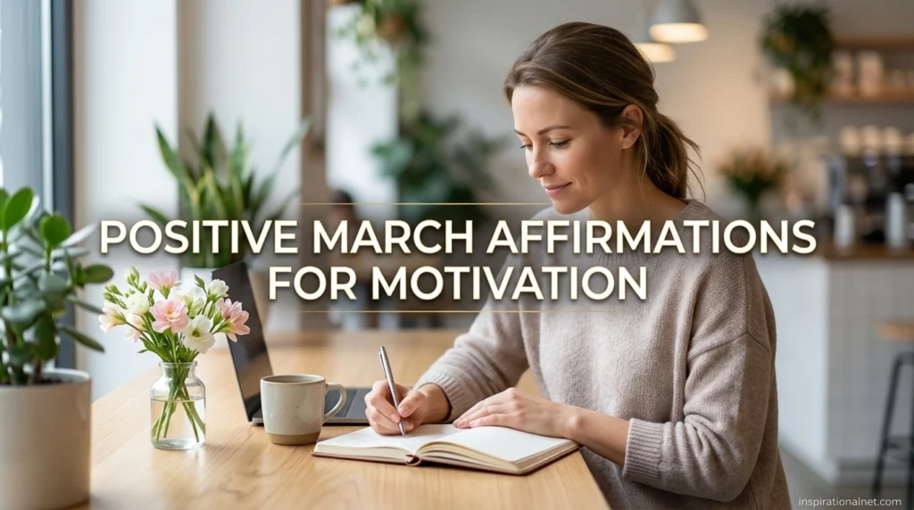 Positive March Affirmations for Motivation