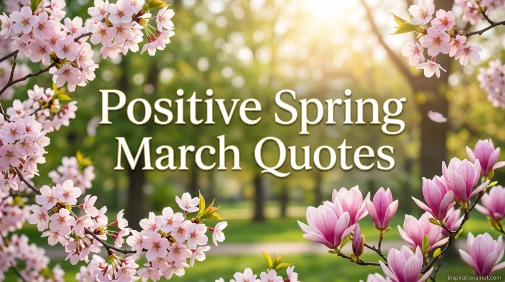 Positive Spring March Quotes