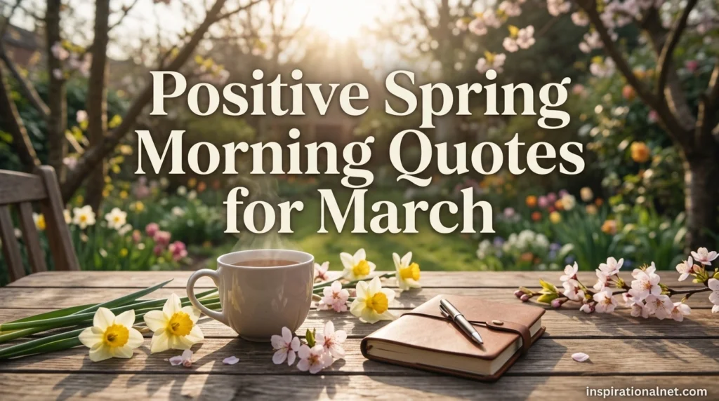 Positive Spring Morning Quotes for March