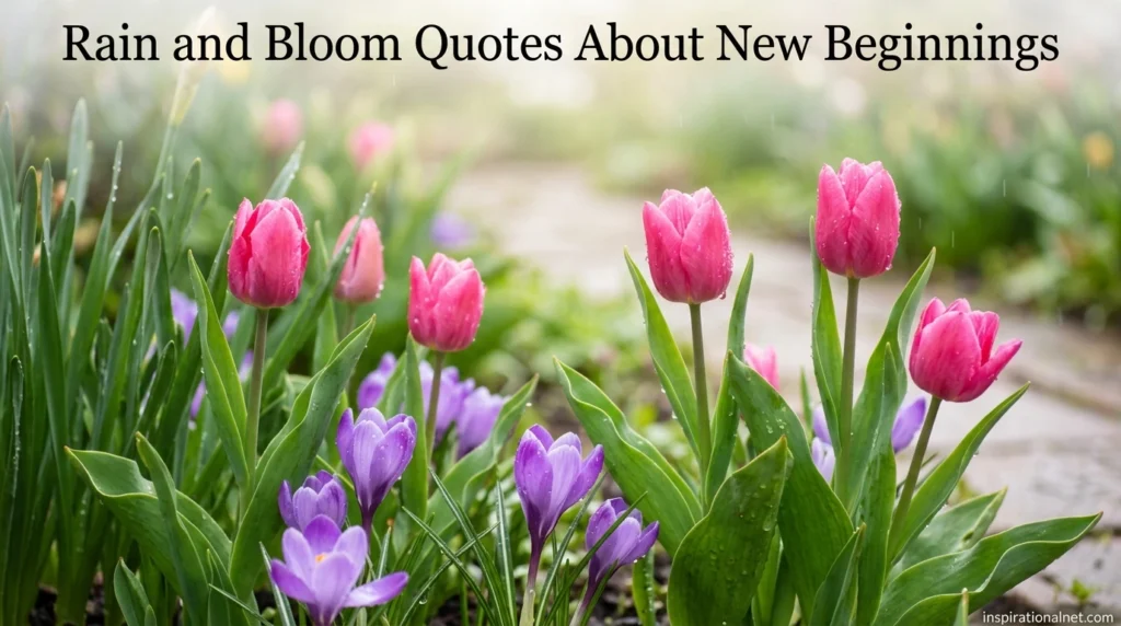 Rain and Bloom Quotes About New Beginnings