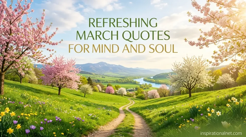 Refreshing March Quotes for Mind and Soul