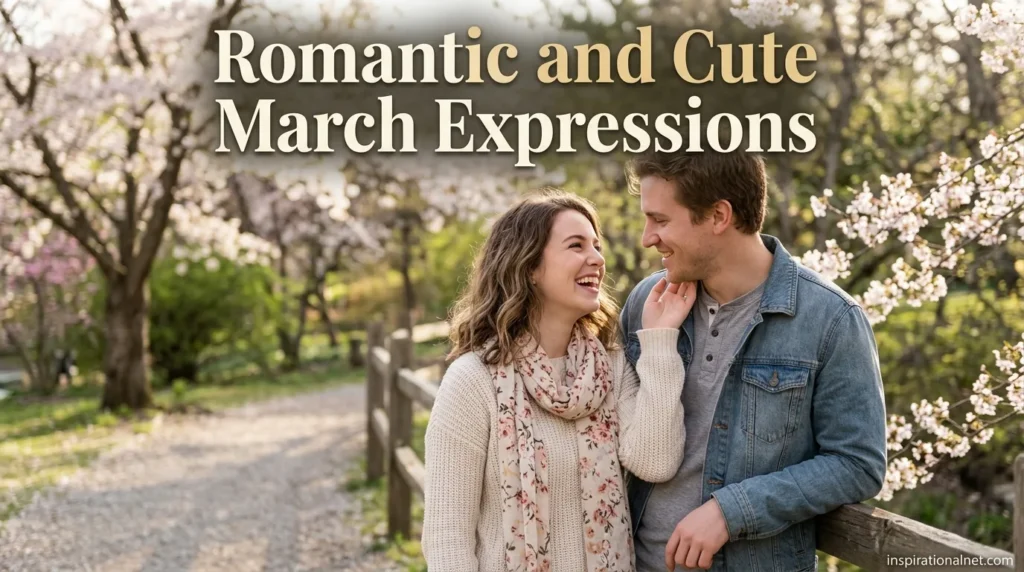 Romantic and Cute March Expressions