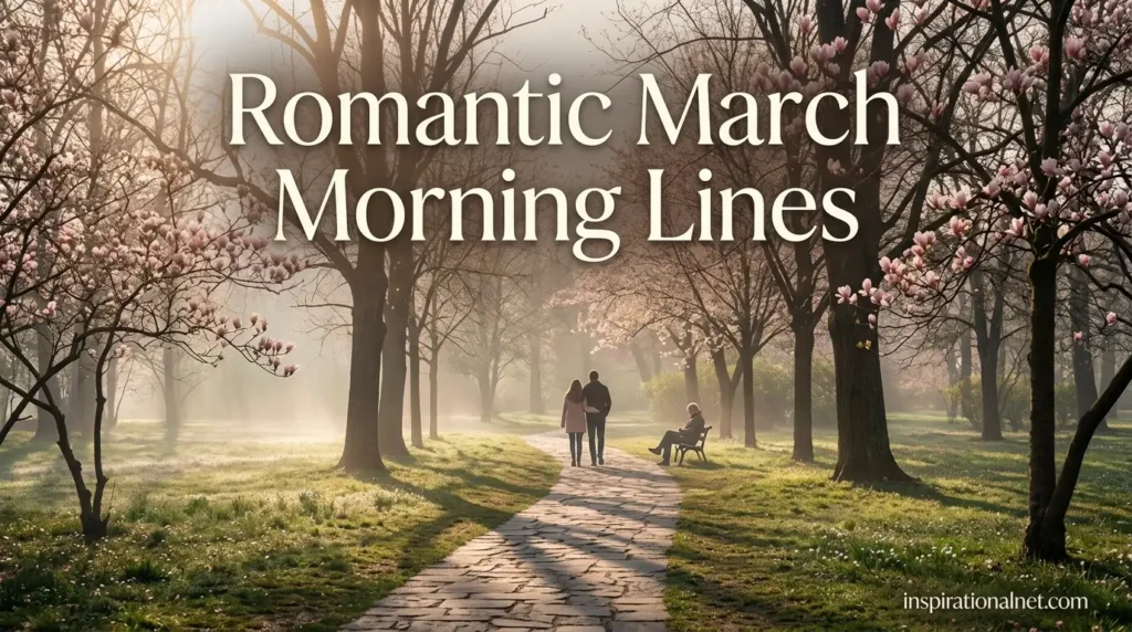 Romantic March Morning Lines