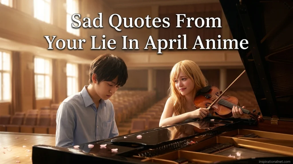 Sad Quotes From Your Lie In April Anime
