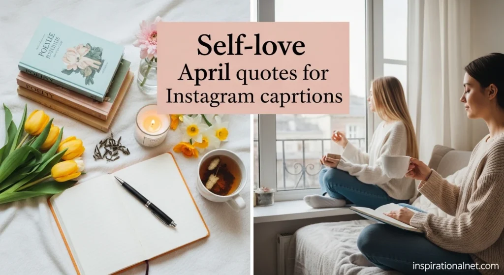 Self-love April quotes for Instagram captions