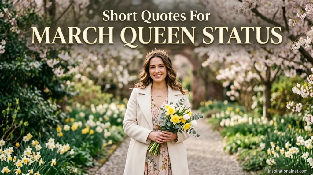 Short Quotes For March Queen Status