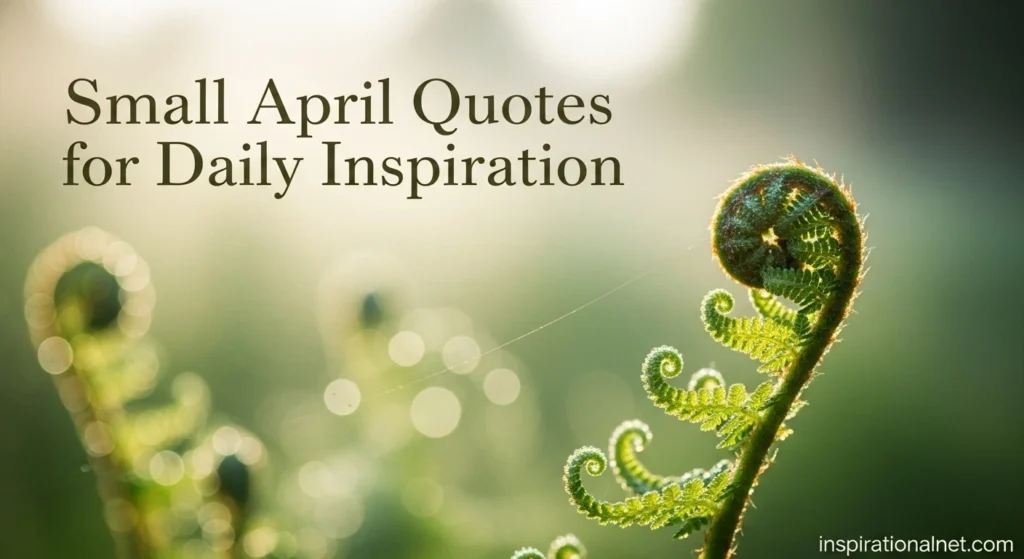 Small April Quotes for Daily Inspiration