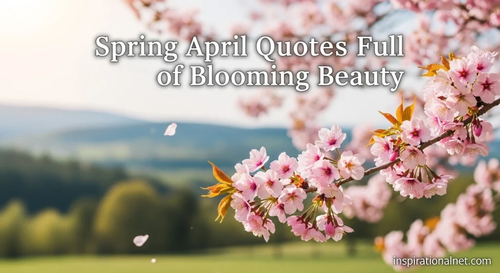 Spring April Quotes Full of Blooming Beauty