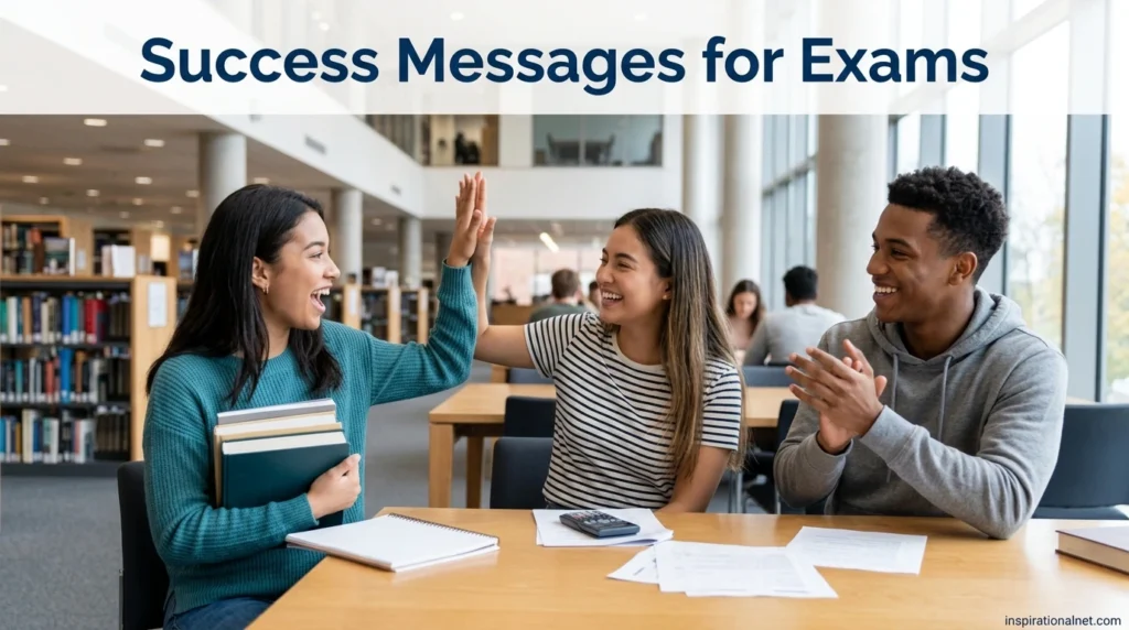 Success Messages for Exams