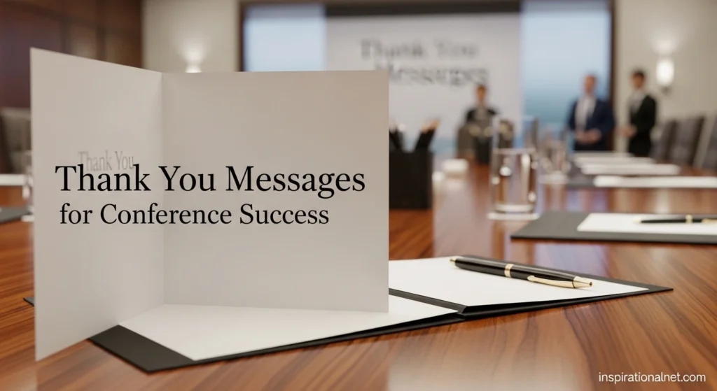 Thank You Messages for Conference Success