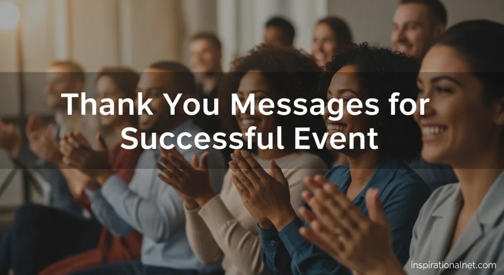 Thank You Messages for Successful Event