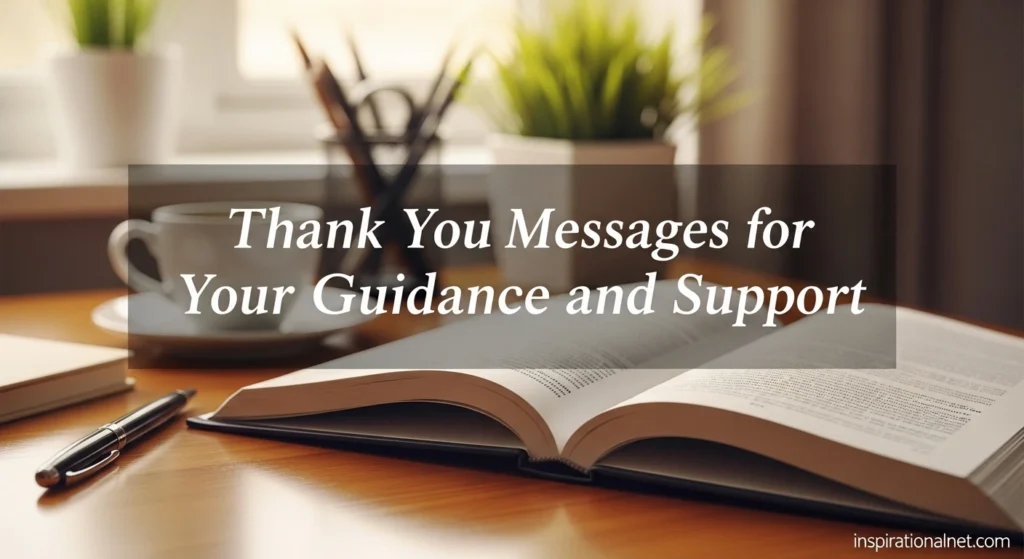 Thank You Messages for Your Guidance and Support