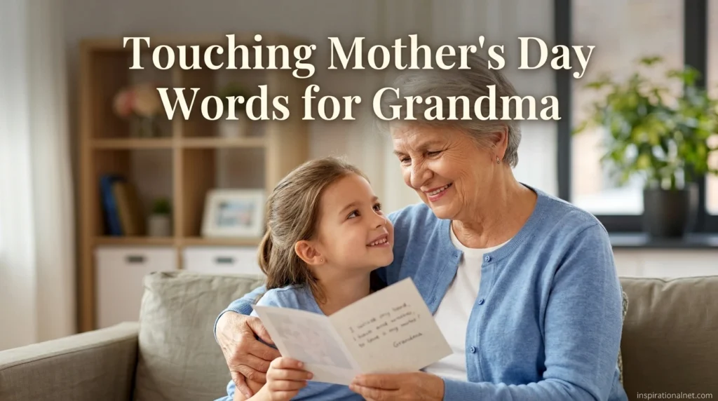 touching mothers day words for grandma