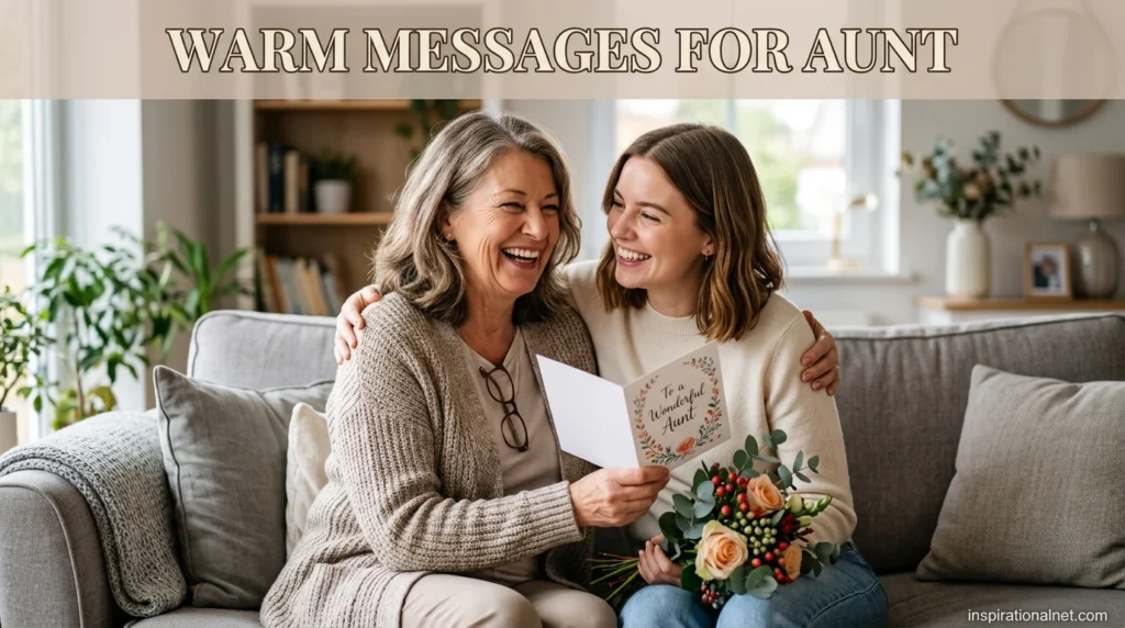 Warm Messages for Aunt