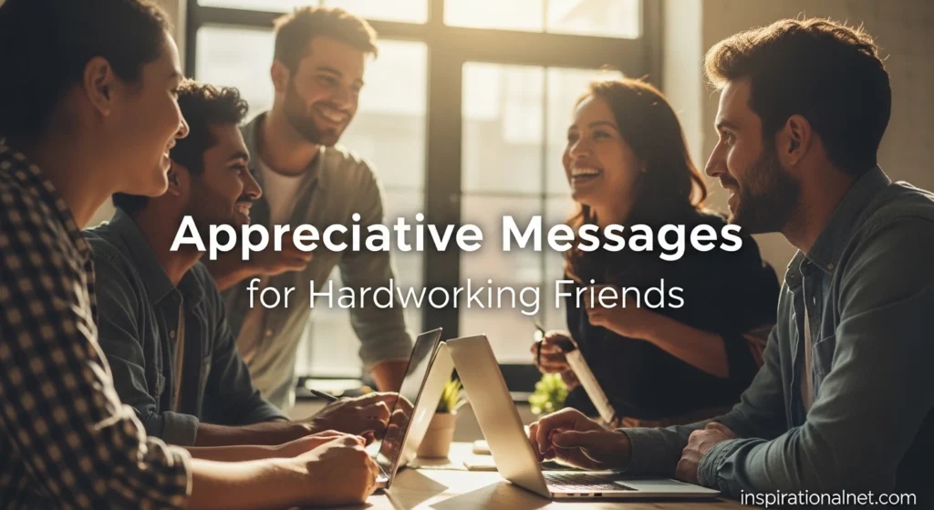 Appreciative Messages for Hardworking Friends