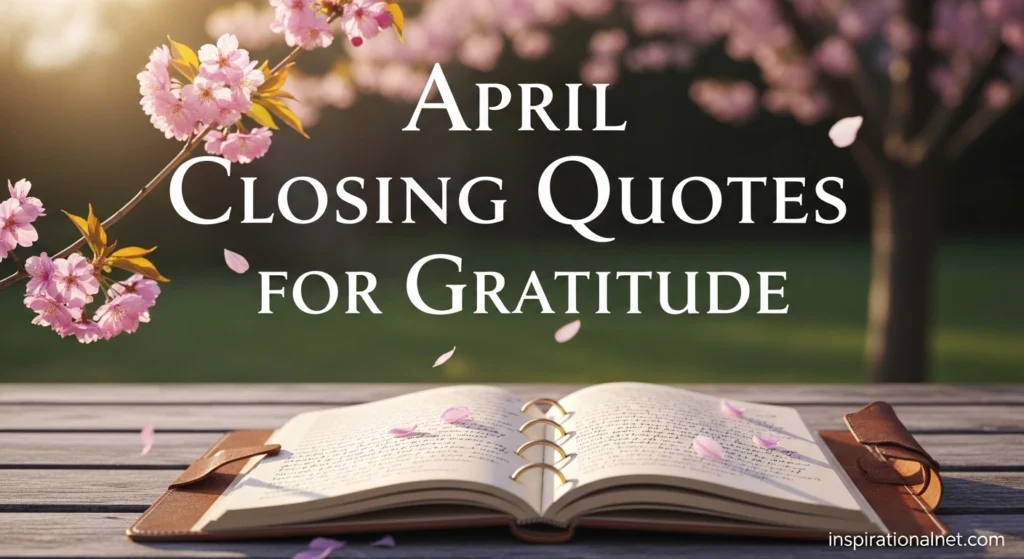 April Closing Quotes for Gratitude