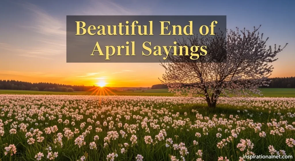 Beautiful End of April Sayings