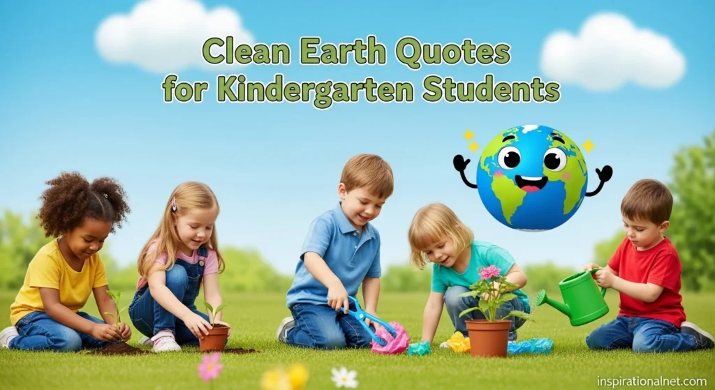 Clean Earth Quotes for Kindergarten Students