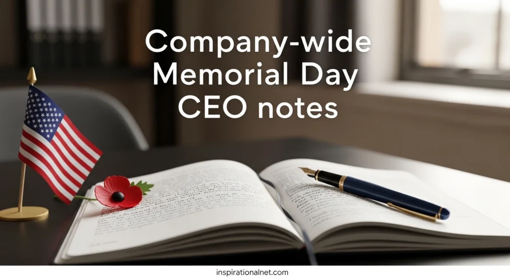 Company-wide Memorial Day CEO notes