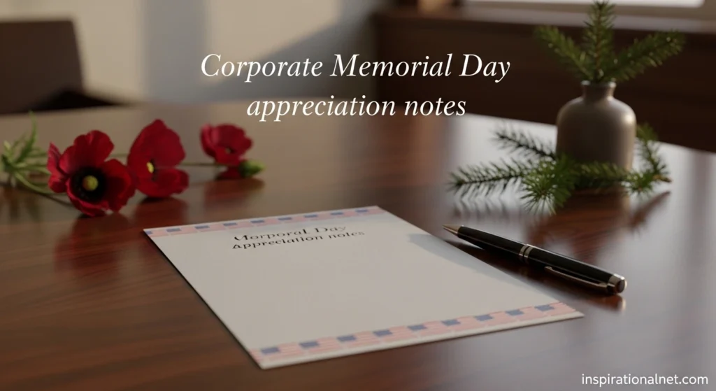 Corporate Memorial Day appreciation notes