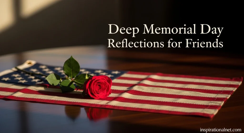 Deep Memorial Day Reflections for Friends