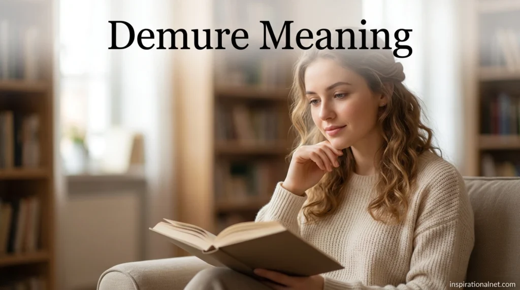Demure Meaning