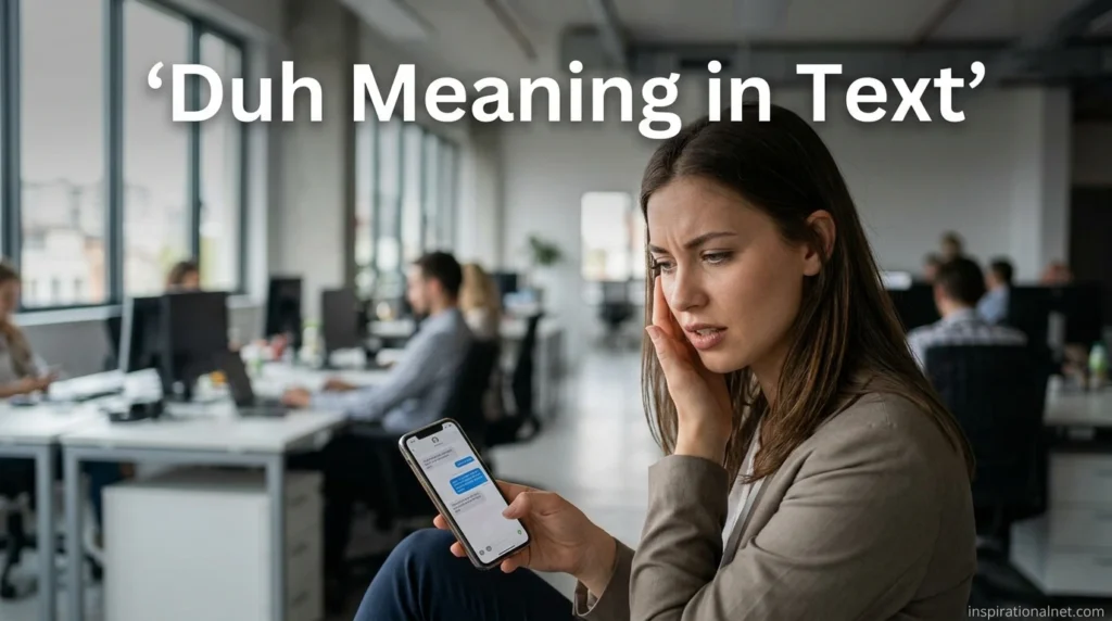 Duh Meaning in Text