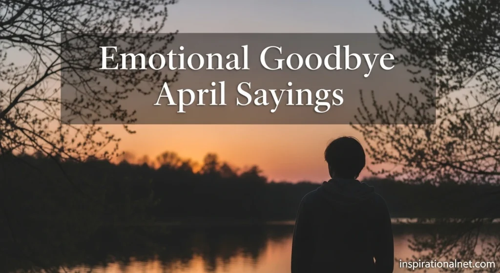 Emotional Goodbye April Sayings