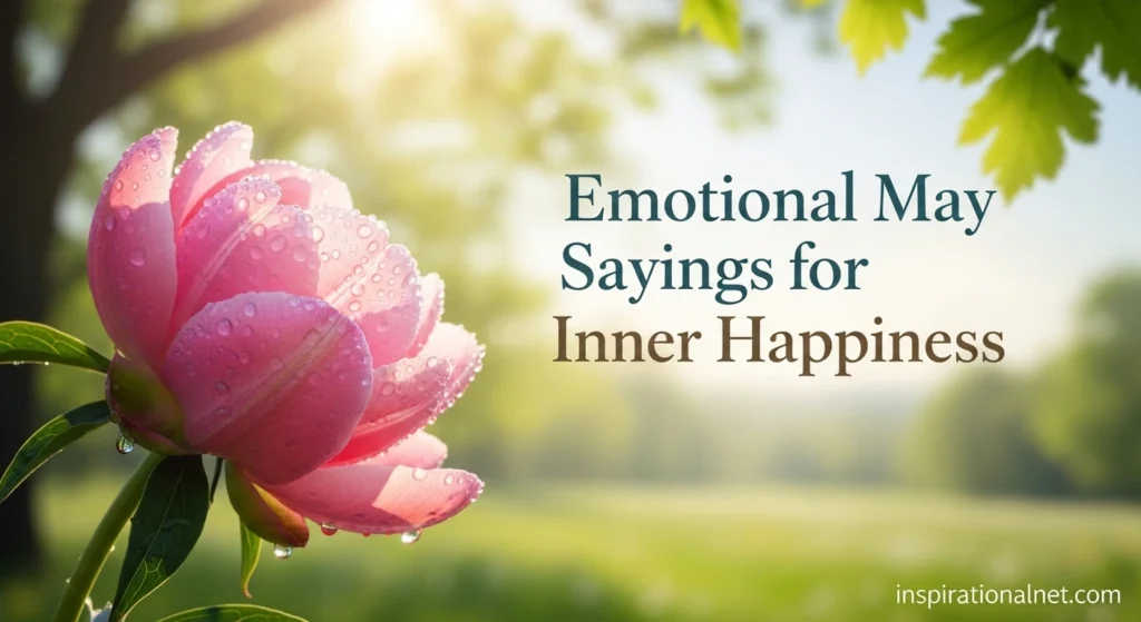 Emotional May Sayings for Inner Happiness