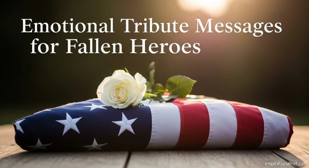 Emotional Tribute Messages for Fallen Heroes