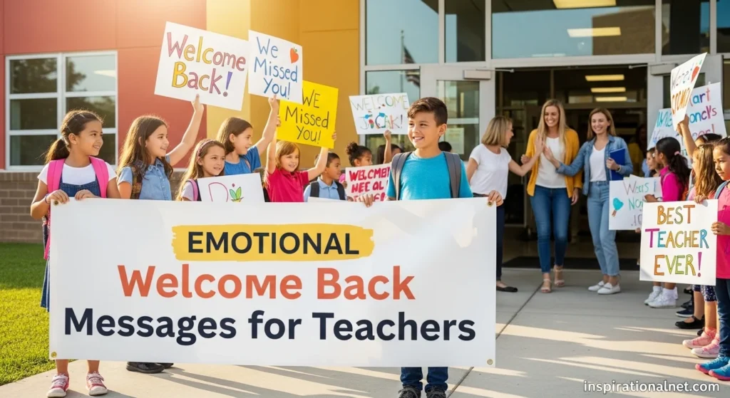 Emotional Welcome Back Messages for Teachers