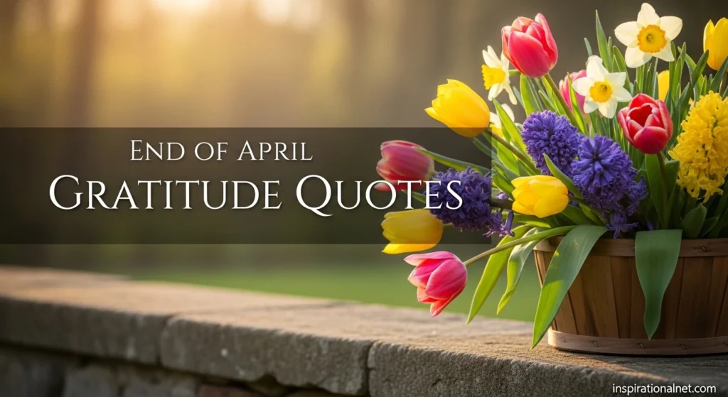 End of April Gratitude Quotes