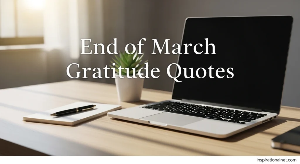 End of March Gratitude Quotes