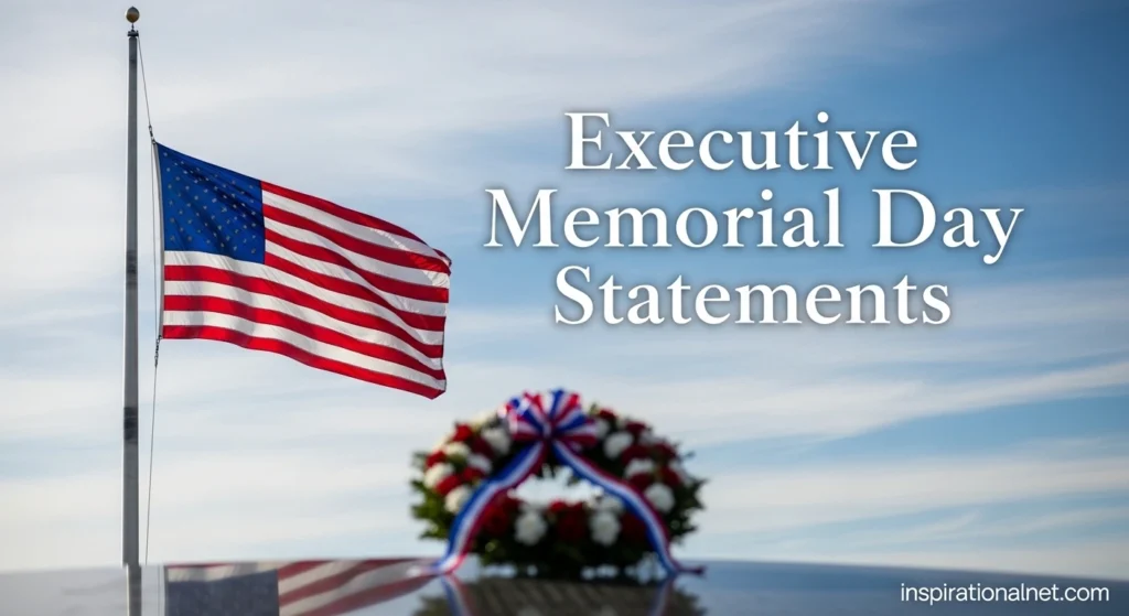 Executive Memorial Day statements